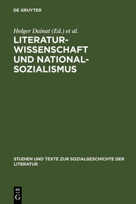 Dainat / Danneberg |  Literaturwissenschaft und Nationalsozialismus | eBook | Sack Fachmedien