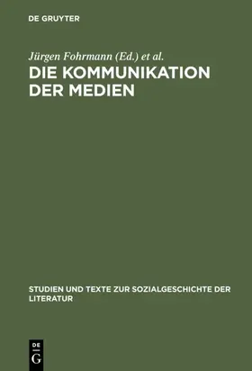 Fohrmann / Schüttpelz | Die Kommunikation der Medien | E-Book | www.sack.de