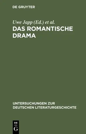 Japp / Scherer / Stockinger | Das romantische Drama | E-Book | www.sack.de