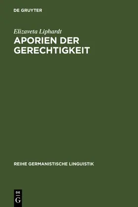 Liphardt | Aporien der Gerechtigkeit | E-Book | www.sack.de