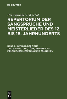 Naser / Sappler / Rettelbach |  Katalog der Töne: Bd. 2,1 Einleitung, Töne, Register zu Melodieüberlieferung und Tonnamen; Bd. 2,2 Register zu den Tonschemata | eBook | Sack Fachmedien