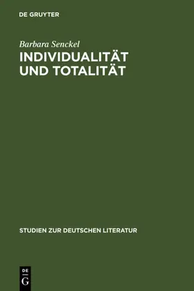 Senckel |  Individualität und Totalität | eBook | Sack Fachmedien