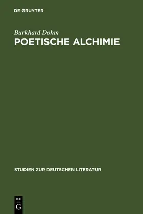 Dohm | Poetische Alchimie | E-Book | www.sack.de