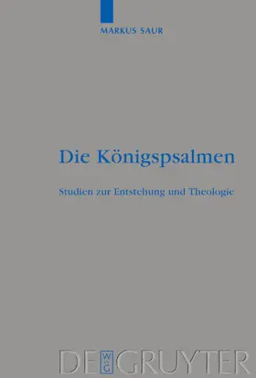 Saur |  Die Königspsalmen | eBook | Sack Fachmedien