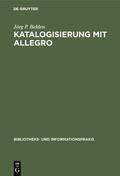 Belden |  Katalogisierung mit Allegro | eBook | Sack Fachmedien