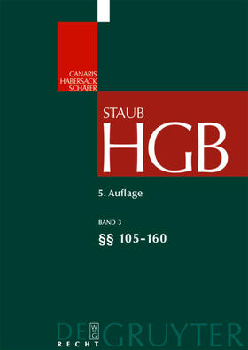 Staub / Schäfer / Canaris | Handelsgesetzbuch: HGB | E-Book | sack.de