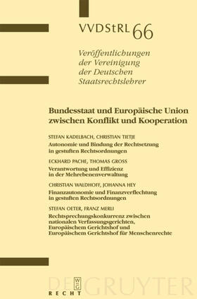 Kadelbach / Tietje / Pache | Bundesstaat und Europäische Union zwischen Konflikt und Kooperation | E-Book | sack.de