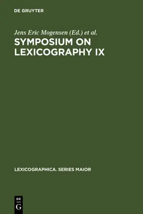 Mogensen / Pedersen / Zettersten | Symposium on Lexicography IX | E-Book | sack.de