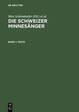Schiendorfer / Bartsch |  Texte | eBook | Sack Fachmedien