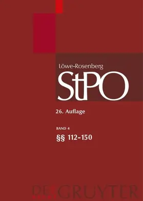 Hilger / Gless / Lüderssen | §§ 112-150 | E-Book | sack.de