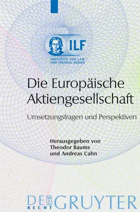 Baums / Cahn |  Die Europäische Aktiengesellschaft | eBook | Sack Fachmedien
