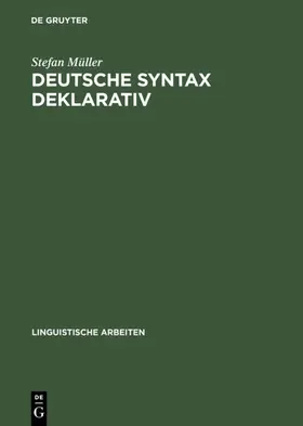 Müller | Deutsche Syntax deklarativ | E-Book | sack.de