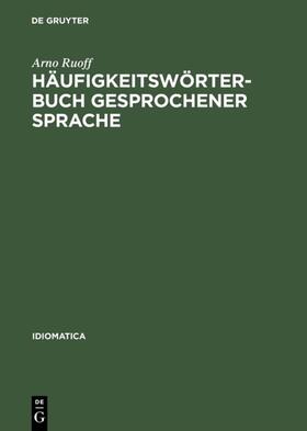 Ruoff | Häufigkeitswörterbuch gesprochener Sprache | E-Book | sack.de