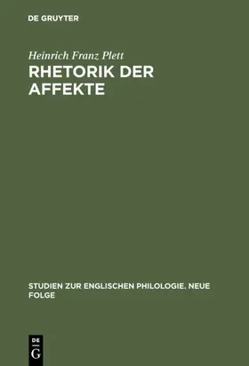 Plett | Rhetorik der Affekte | E-Book | www.sack.de