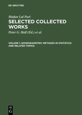 Hall / Puri / Hallin |  Nonparametric Methods in Statistics and Related Topics | eBook | Sack Fachmedien
