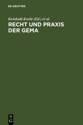 Kreile / Becker / Riesenhuber | Recht und Praxis der GEMA | E-Book | sack.de