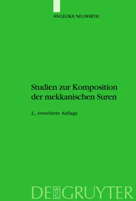 Neuwirth |  Studien zur Komposition der mekkanischen Suren | eBook | Sack Fachmedien