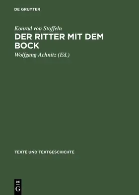 Stoffeln / Achnitz |  Der Ritter mit dem Bock | eBook | Sack Fachmedien