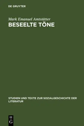 Amtstätter |  Beseelte Töne | eBook | Sack Fachmedien