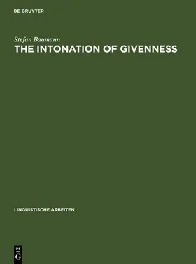 Baumann | The Intonation of Givenness | E-Book | www.sack.de