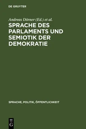 Dörner / Vogt | Sprache des Parlaments und Semiotik der Demokratie | E-Book | www.sack.de