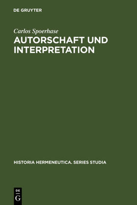 Spoerhase |  Autorschaft und Interpretation | eBook | Sack Fachmedien
