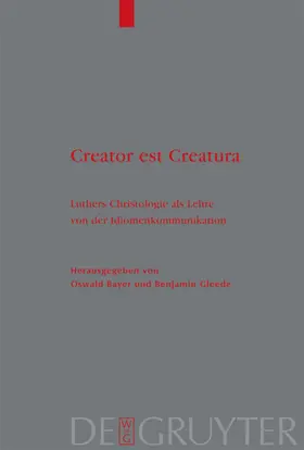Bayer / Gleede | Creator est Creatura | E-Book | www.sack.de