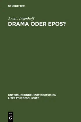 Ingenhoff | Drama oder Epos? | E-Book | www.sack.de