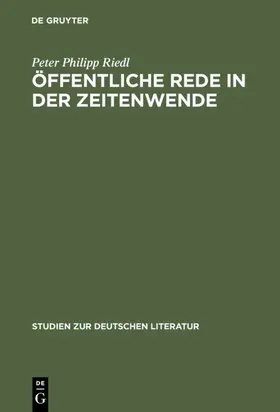 Riedl |  Öffentliche Rede in der Zeitenwende | eBook | Sack Fachmedien