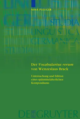 Pleuger |  Der 'Vocabularius rerum' von Wenzeslaus Brack | eBook | Sack Fachmedien