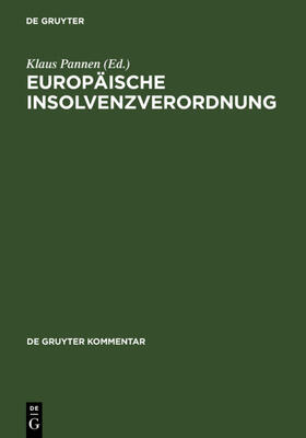 Pannen | Europäische Insolvenzverordnung | E-Book | sack.de