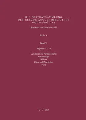 Mortzfeld |  Register 15-19 | eBook | Sack Fachmedien
