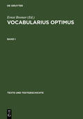 Bremer |  Vocabularius optimus | eBook | Sack Fachmedien