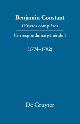  Correspondance 1774–1792 | eBook | Sack Fachmedien