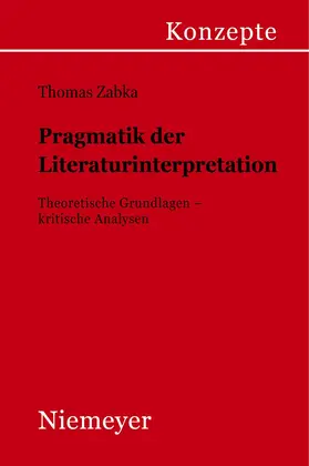 Zabka |  Pragmatik der Literaturinterpretation | eBook | Sack Fachmedien
