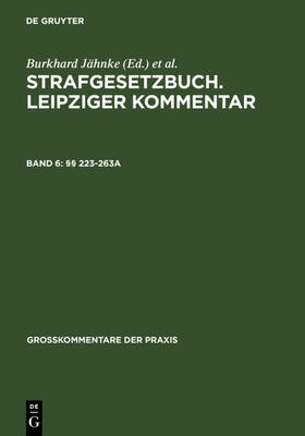 Lilie / Hirsch / Gribbohm | §§ 223-263a | E-Book | sack.de
