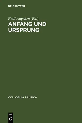 Angehrn |  Anfang und Ursprung | eBook | Sack Fachmedien