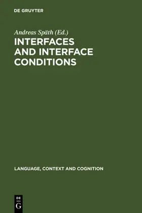 Späth | Interfaces and Interface Conditions | E-Book | www.sack.de