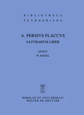 Persius Flaccus / Kißel |  Saturarum liber | eBook | Sack Fachmedien