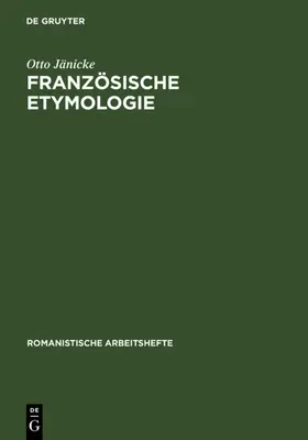 Jänicke | Französische Etymologie | E-Book | www.sack.de