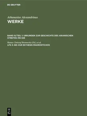 Brennecke / Heil / Stockhausen |  Bis zur Ekthesis Makrostichos | eBook | Sack Fachmedien