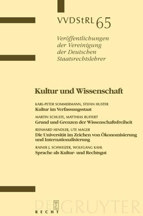 Sommermann / Huster / Schulte | Kultur und Wissenschaft | E-Book | sack.de
