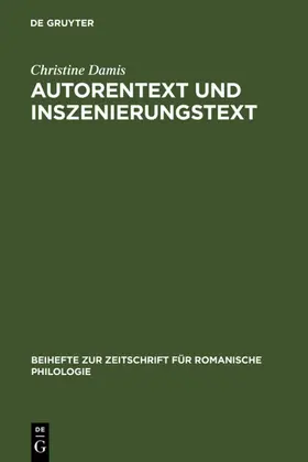 Damis |  Autorentext und Inszenierungstext | eBook | Sack Fachmedien