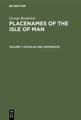Broderick | Douglas and Appendices | E-Book | www.sack.de