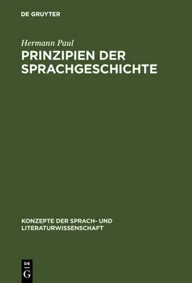 Paul |  Prinzipien der Sprachgeschichte | eBook | Sack Fachmedien