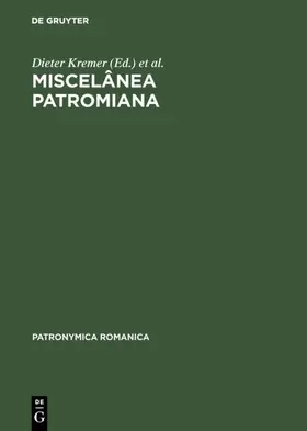 Kremer / Castro / Müller | Miscelânea Patromiana | E-Book | sack.de