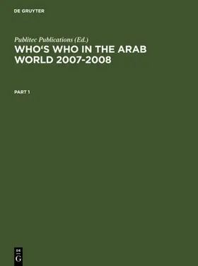  Who's Who in the Arab World 2007-2008 | eBook | Sack Fachmedien