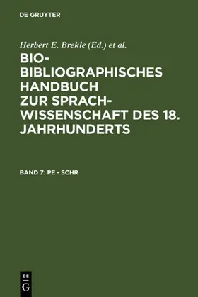 Brekle / Dobnig-Jülch / Höller |  Pe - Schr | eBook | Sack Fachmedien