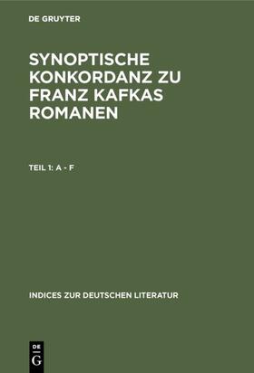 Delfosse / Skrodzki / Trauth | Synoptische Konkordanz zu Franz Kafkas Romanen | E-Book | sack.de