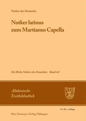 King | »Notker latinus« zum Martianus Capella | E-Book | www.sack.de